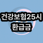 건강보험25시 환급금 신청방법 홈페이지 모바일 이용방법 알아보기