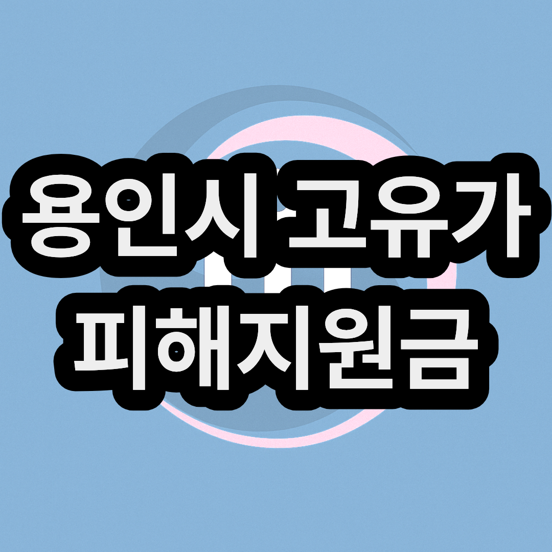용인시 고유가 피해지원금 신청방법 및 지급일 대상자 금액 대상 확인